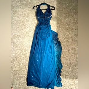 Blue, Turquoise, Ombré, Prom Dress! Betsy & Adam Vintage Dress, Super Stretchy!
